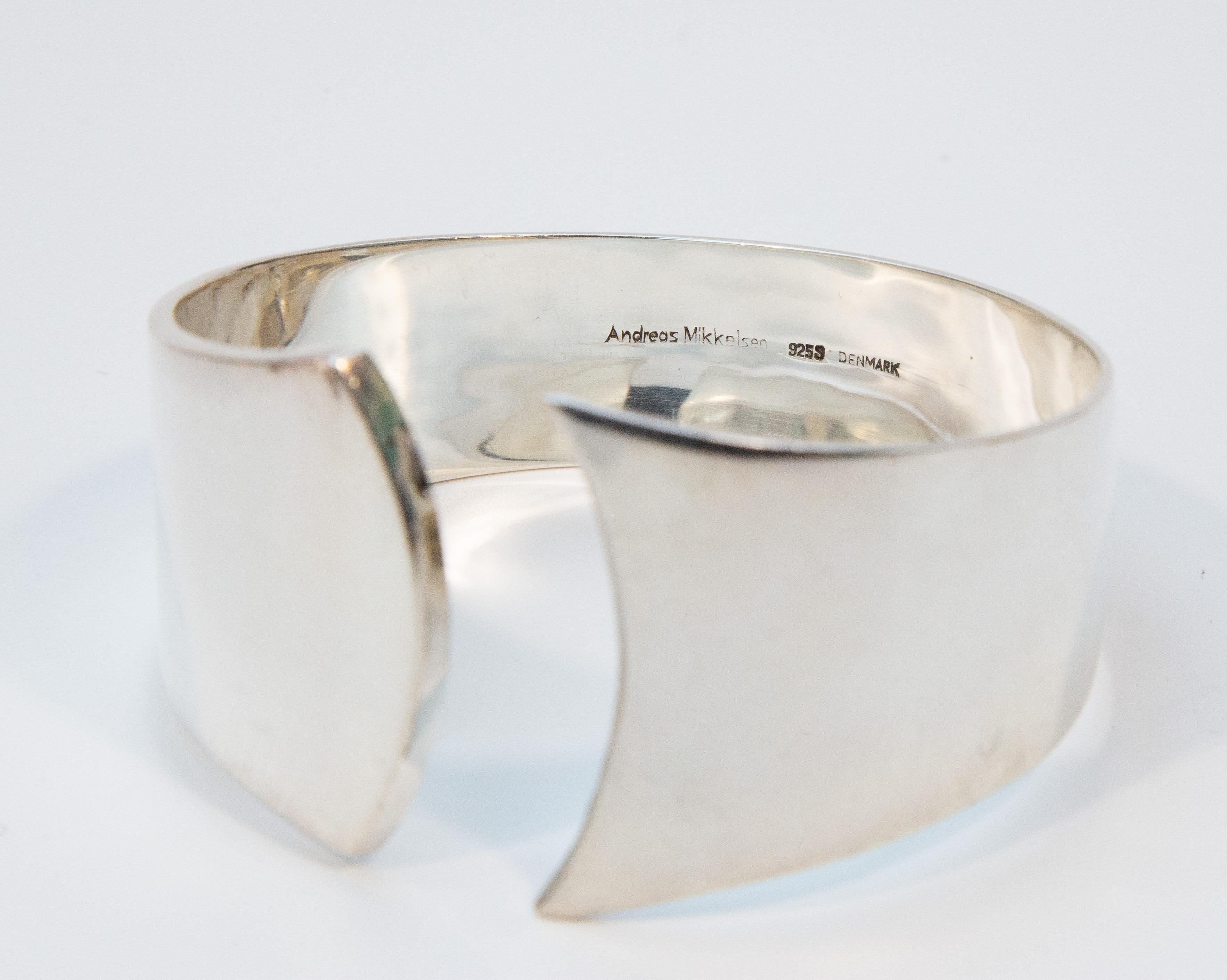 Andreas Mikkelsen Denmark Bracciale in argento Sterling Design Modernista in vendita 3