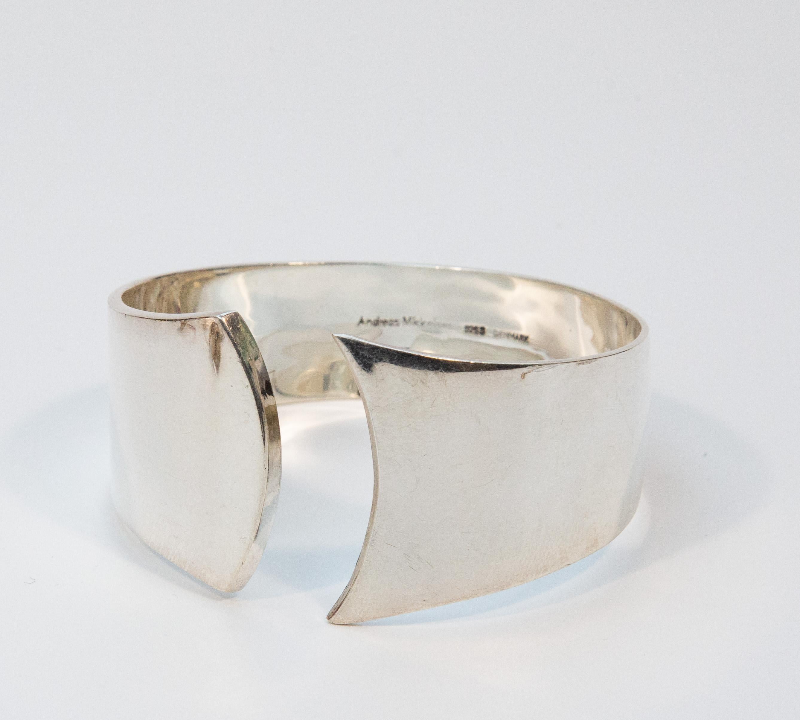 Andreas Mikkelsen Denmark Bracciale in argento Sterling Design Modernista in vendita 4