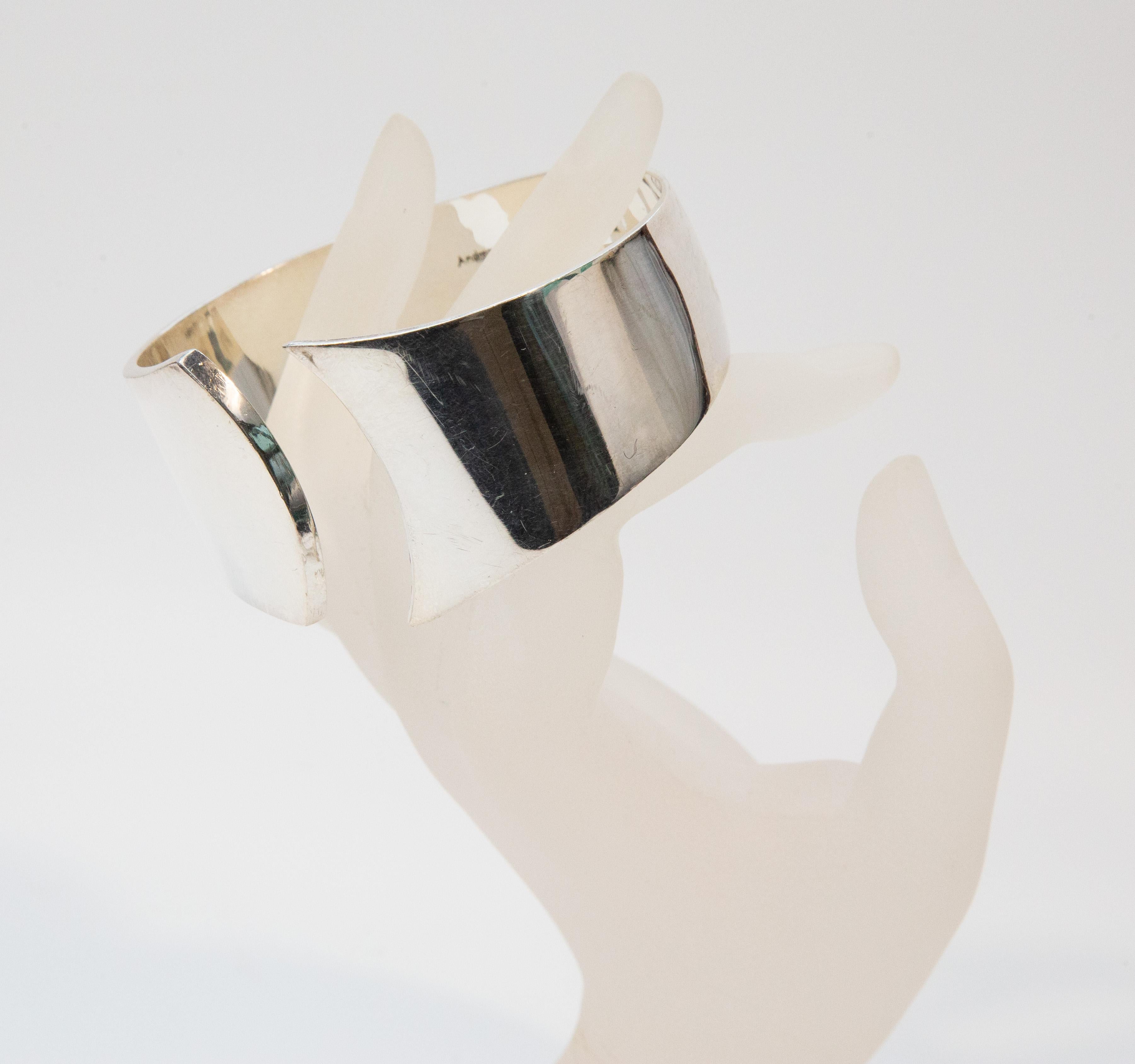 Andreas Mikkelsen Denmark Bracciale in argento Sterling Design Modernista in vendita 5