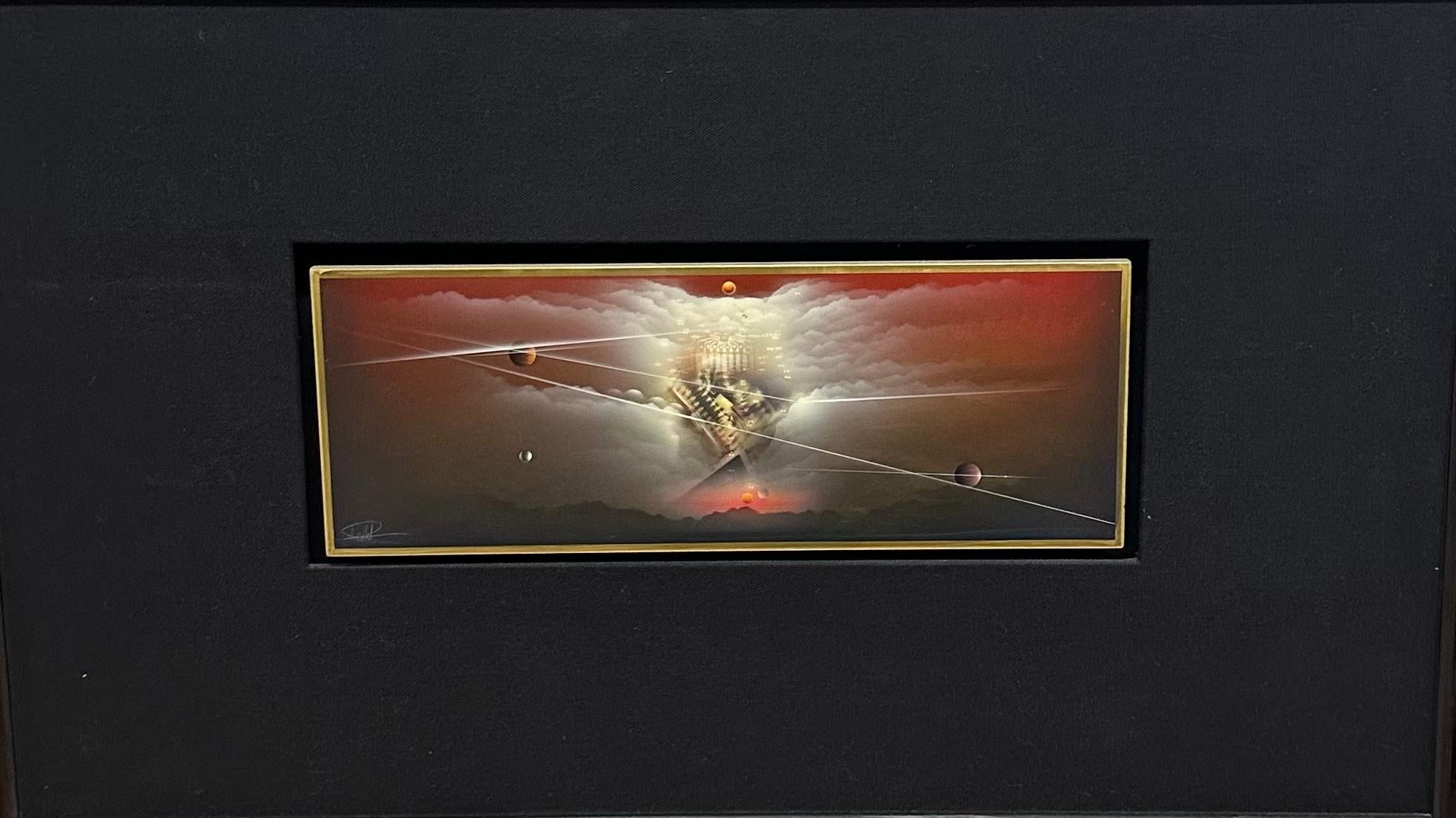 Andreas Nottebohm
KN-1424
1997
Unique Acrylic on brass
Hand signed by the artist in the left hand corner
Image: 4.75 x 12.5 inches
Frame: 17 x 27 inches, (Frame has some minor chips, price is based on the art)
