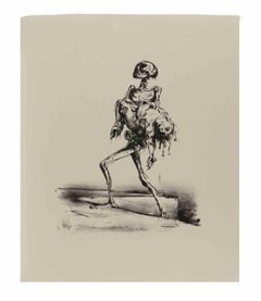 The Death - Lithograph by Paul Weber - 1957