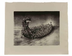 The Jumpship - Lithograph by Paul Weber - 1957