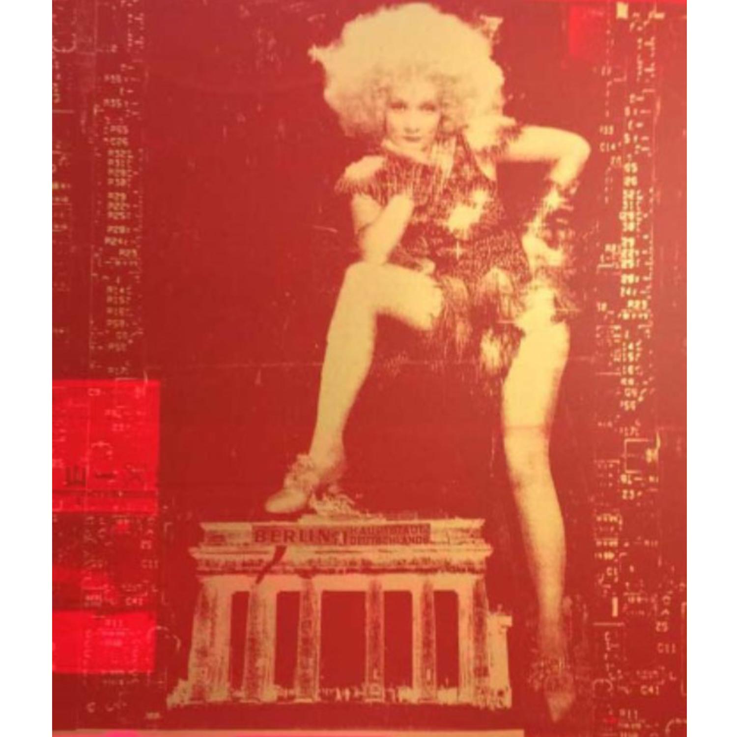 Marlene Brandenburg Gate Red/Gold - Mixed Media Art by Andreas Reimann