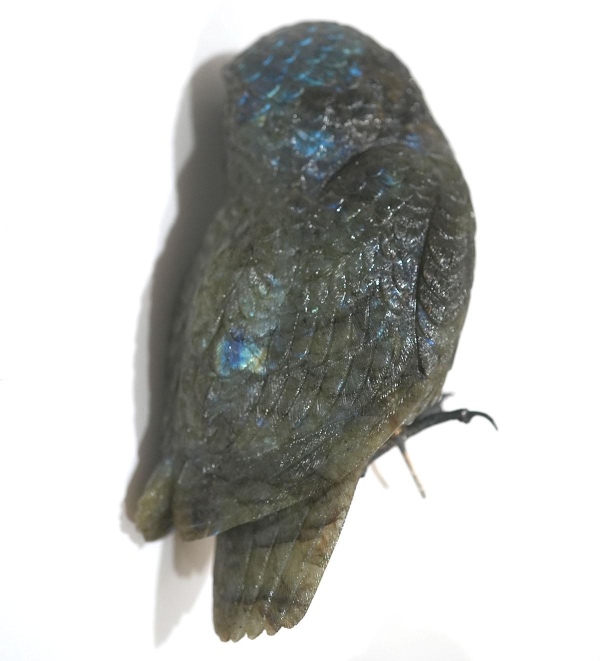 Andreas von Zadora Canadese (Nato nel 1957) Lapidario Scultura in labradorite Pr. Gufi in vendita 5