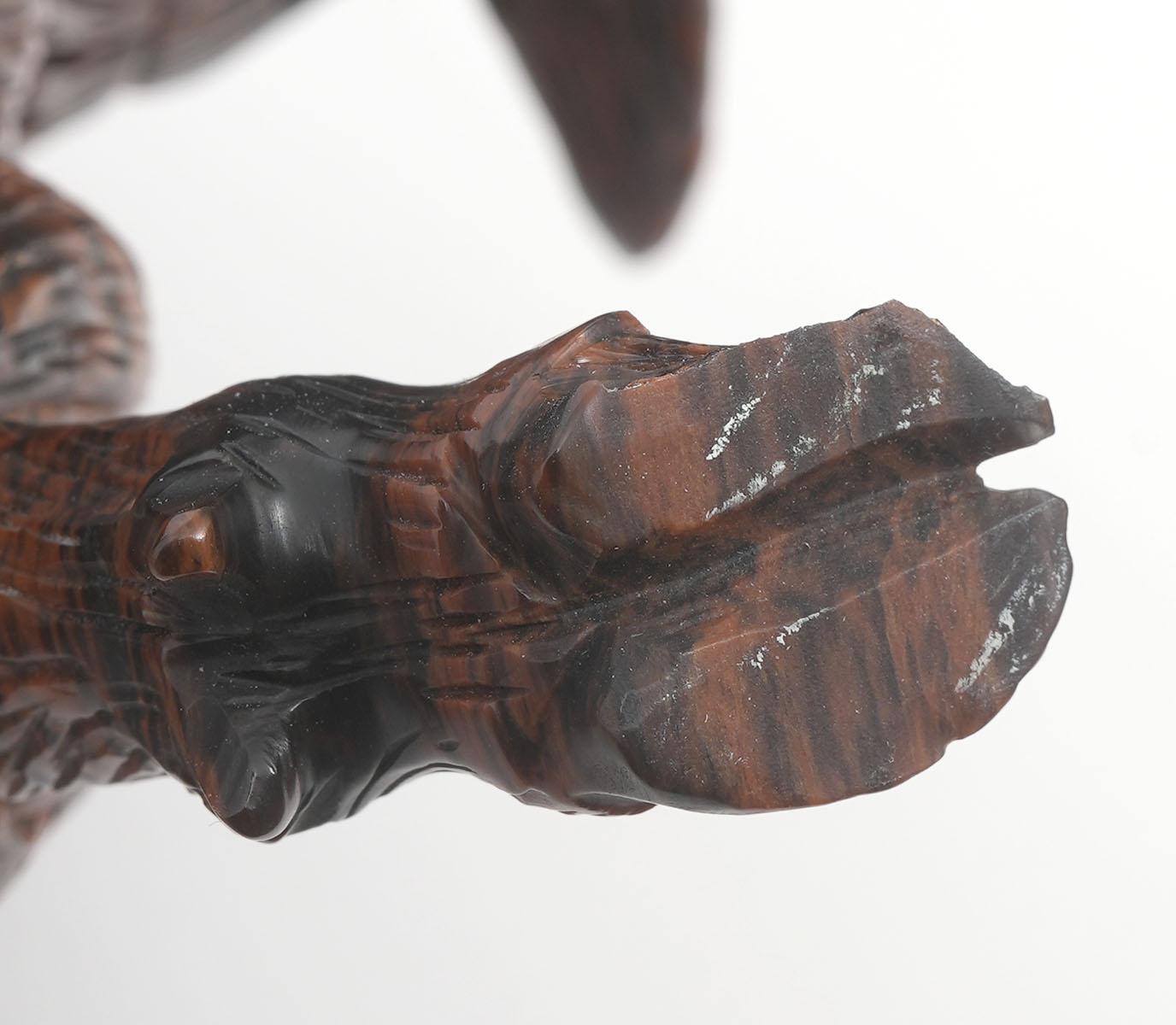 Andreas von Zadora Canadiense (Nacido en 1957) Lapidario Escultura de Obsidiana de Búfalo en venta 1