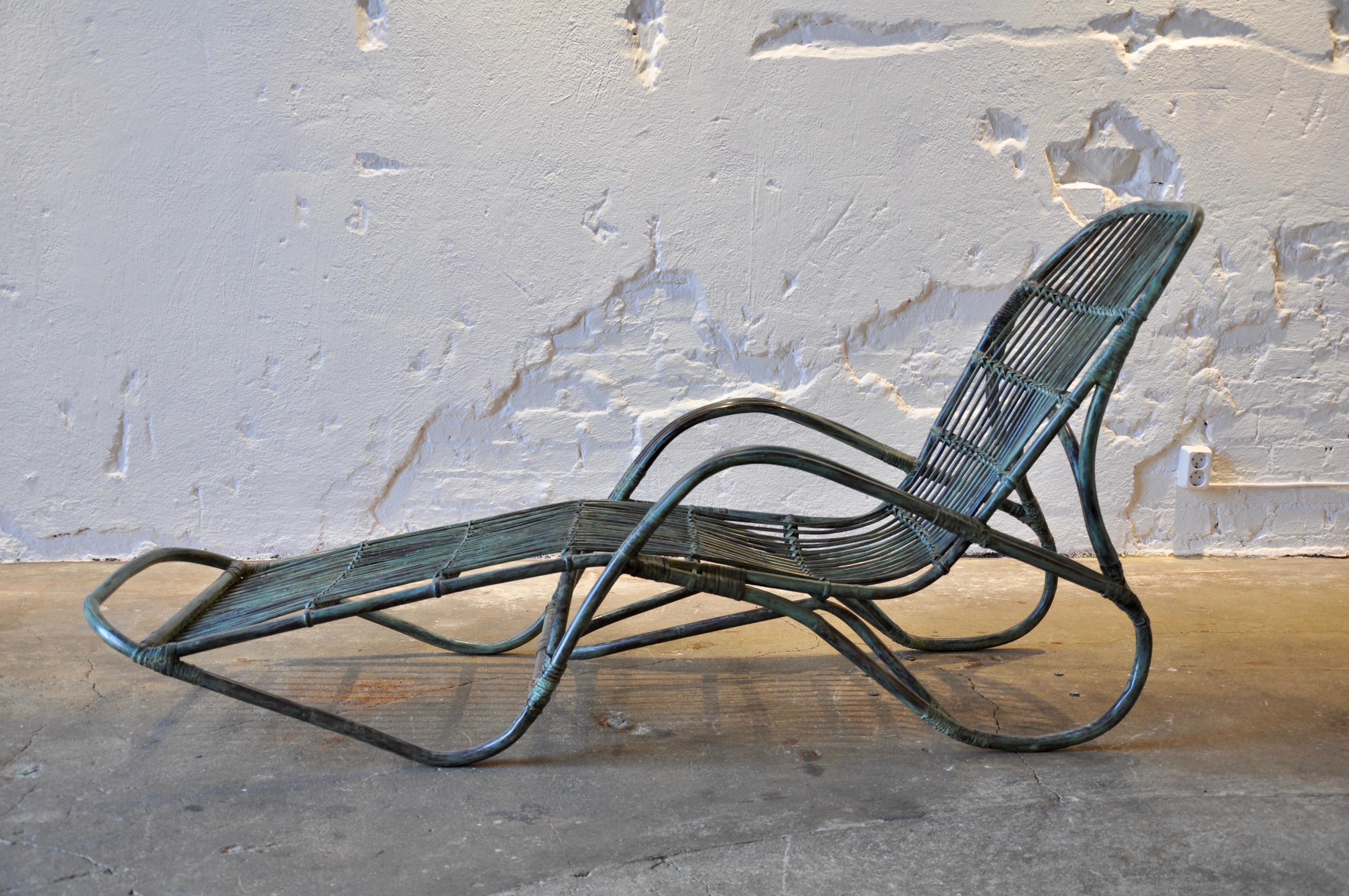Hand-Crafted Andreas Wargenbrant, Lounge Chair in Bronze 2/50 For Sale