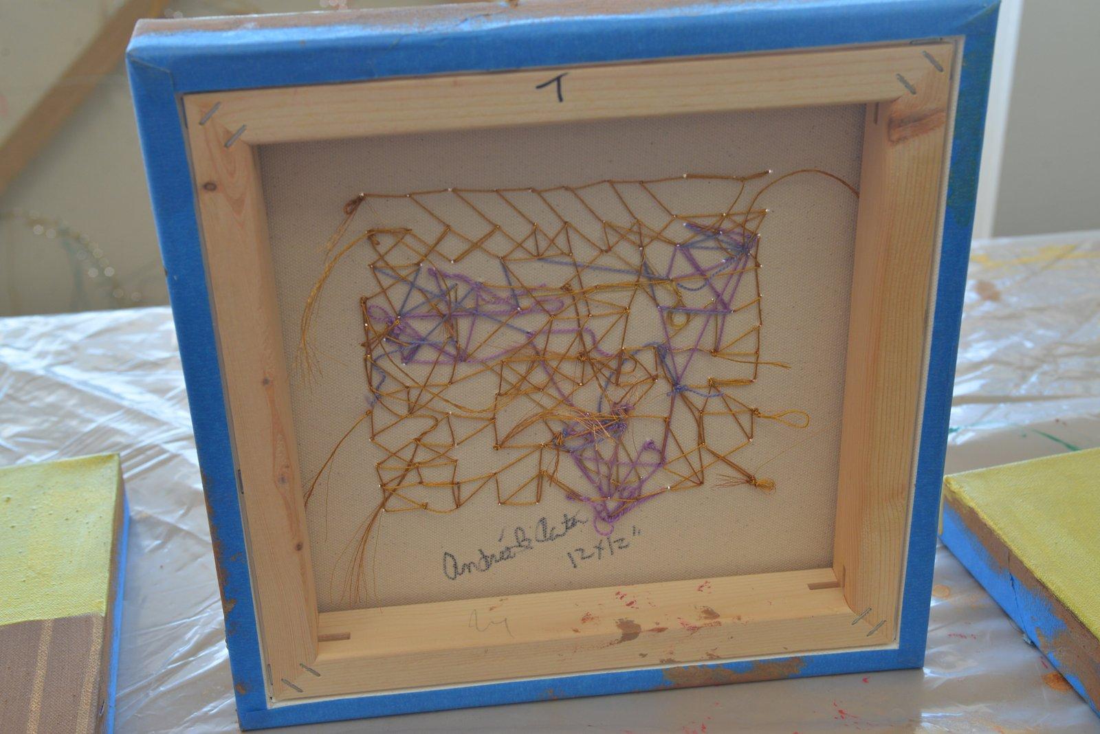Wüstenklatsch # 3 (Zeitgenössisch), Painting, von Andrée B. Carter