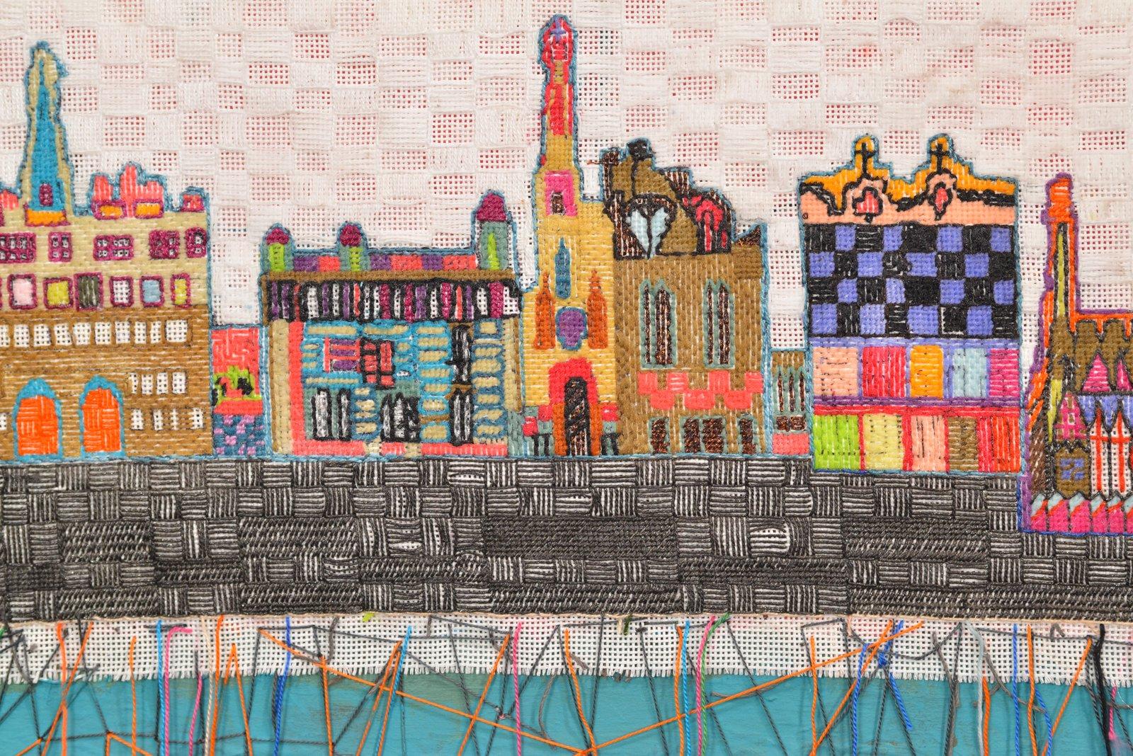 Mosaïques (Barcelone) - Contemporain Mixed Media Art par Andrée B. Carter