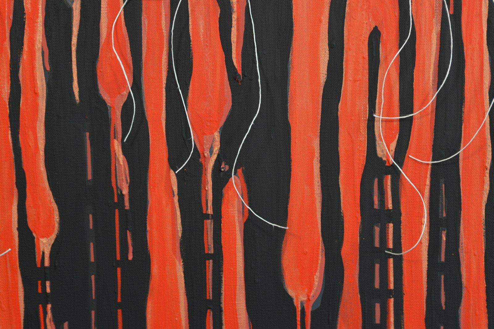 Promenades is part of my latest series: Roots of a City.
Each painting in this series is based on the urban environments of places
that I have visited or lived in. There is an emotional connection to the
subject matter by the way I depict the colors