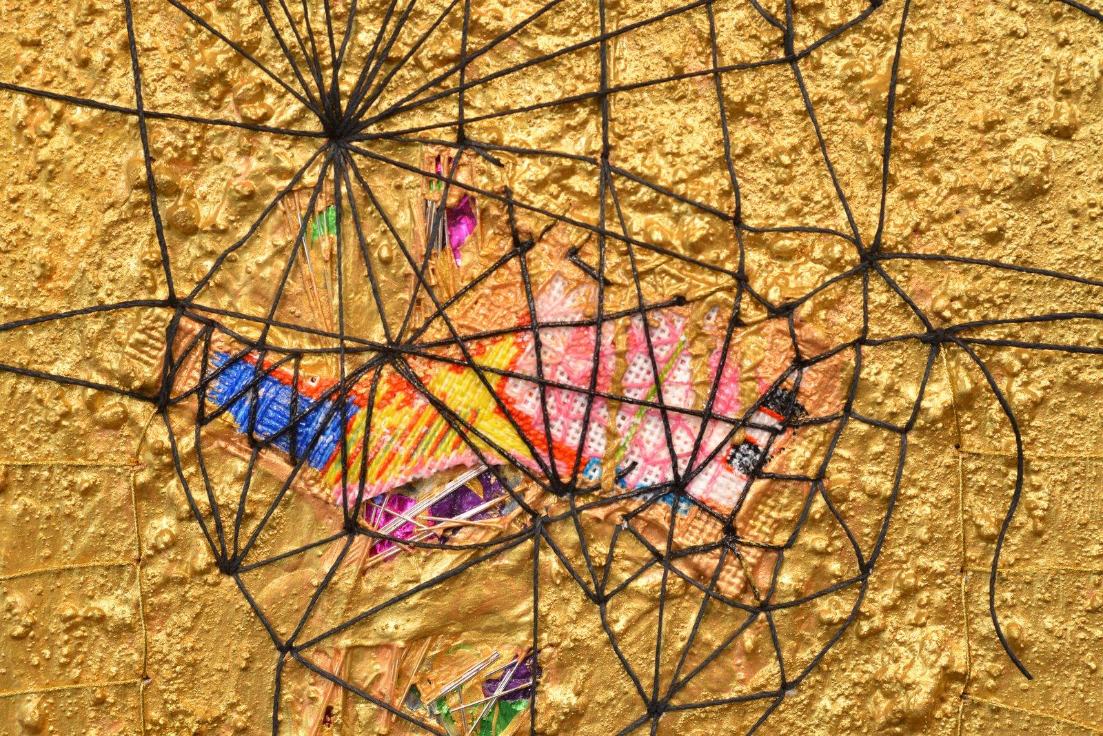 The Rubble #1 - Contemporary Painting by Andrée B. Carter