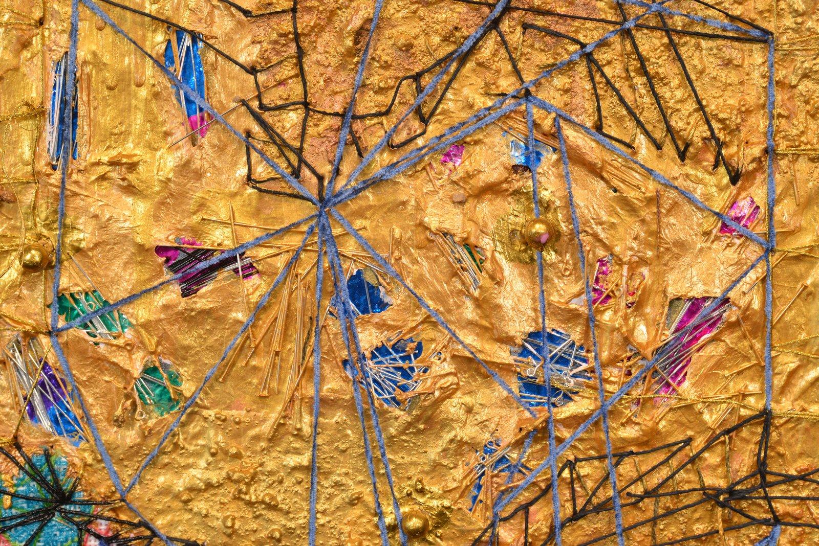 The Rubble #5 - Contemporary Painting by Andrée B. Carter