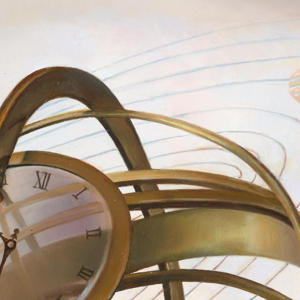 Merry-Go-Round, peinture à l'huile symboliste de l'univers et de l'humanité du chariot Astrolabe 3