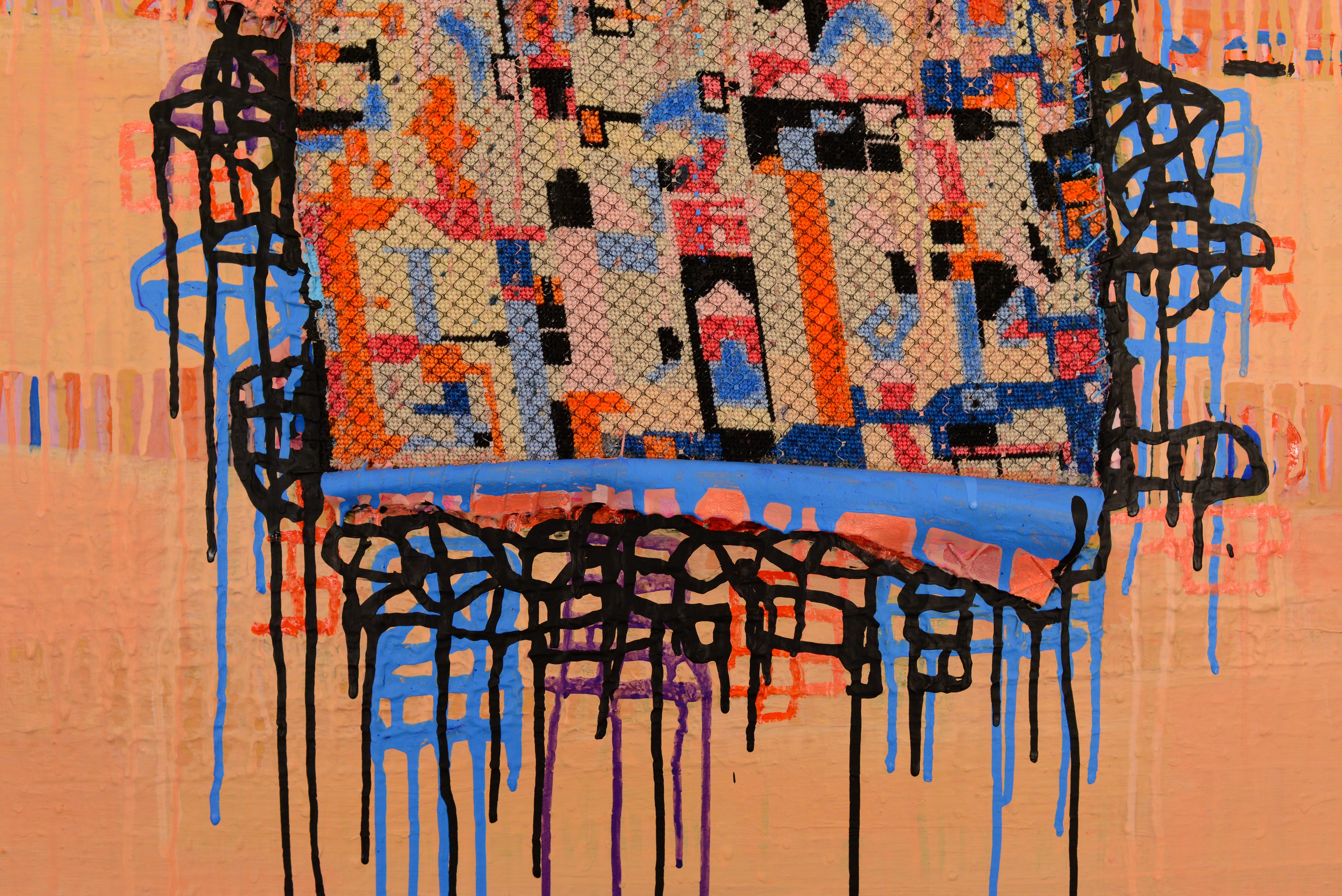 Caldo Estivo, Motherlode Collection abstract mixed media - Contemporary Mixed Media Art by Andrée B Carter