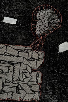 Lithica, Menorca Collection abstract mixed media resin yarn