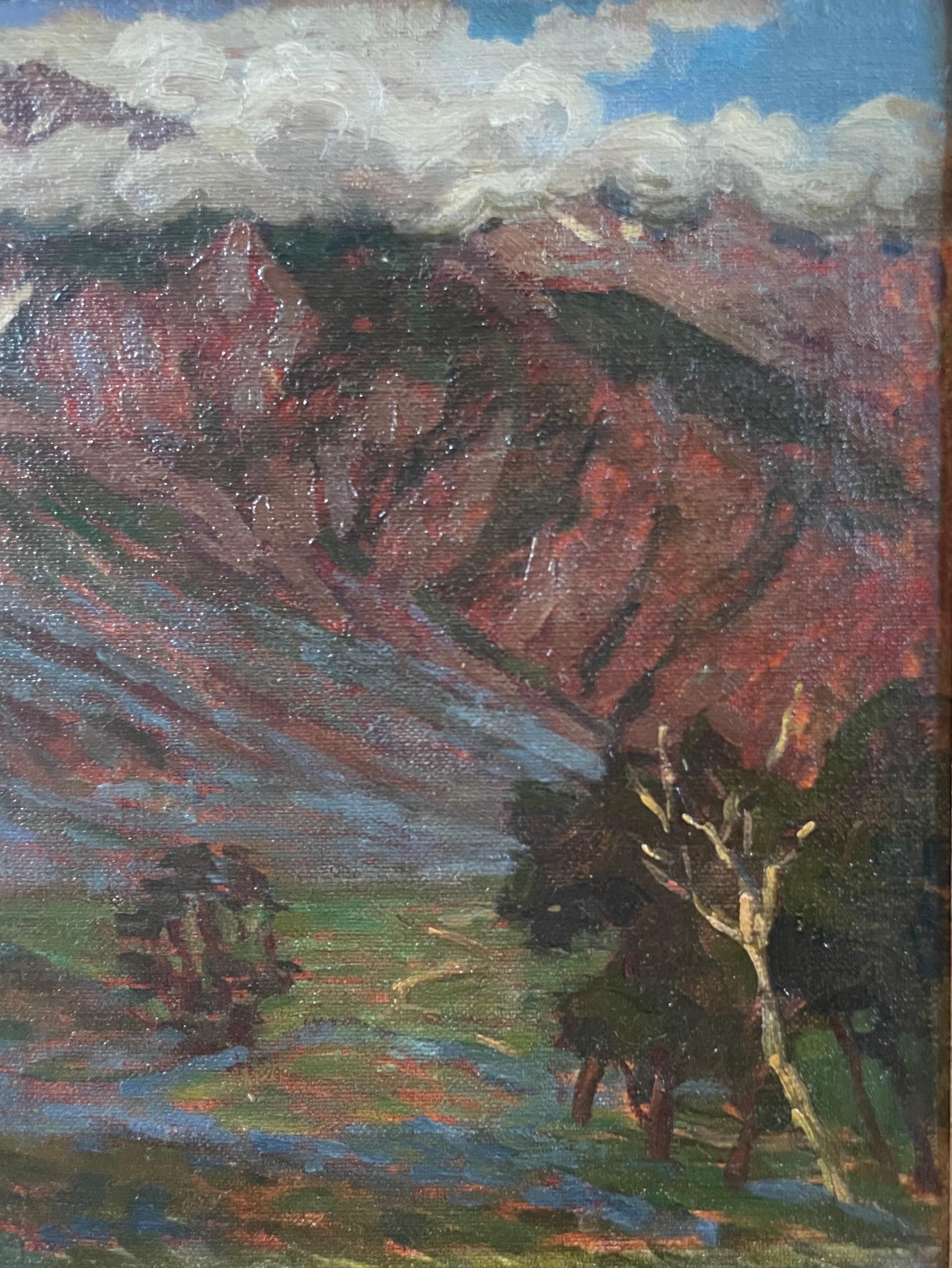 Vista di una montagna a Sonarmag, regione del Kashmir, Himalaya in vendita 2