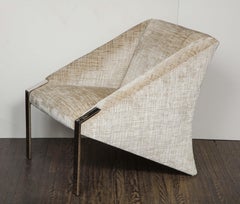 Andree Putman Chairs with Chrome Legs