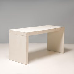 Andrée Putman for Poltrona Frau Segreto Cream Leather Writing Desk