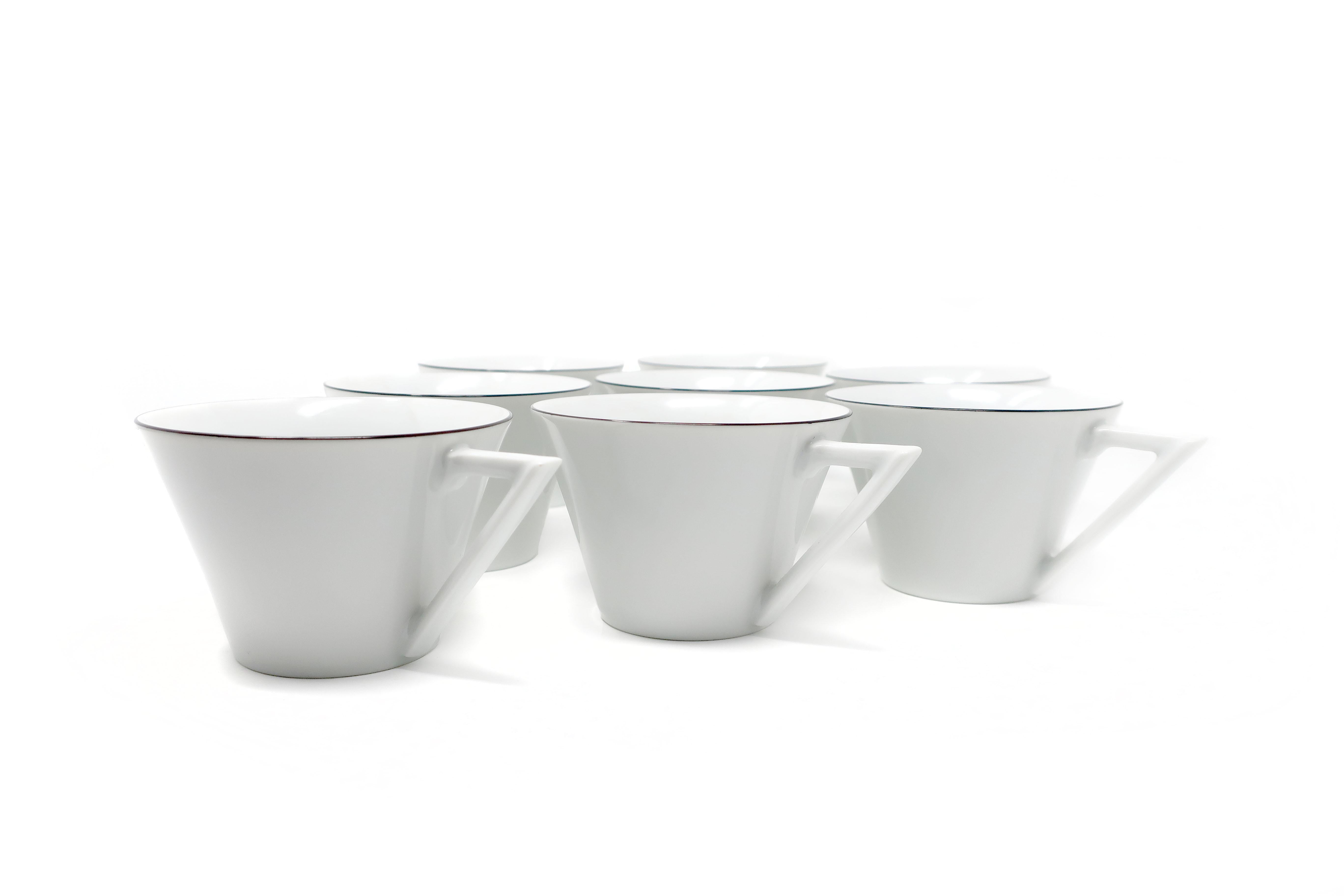 20th Century Andree Putman for Sasaki Cups and Saucers