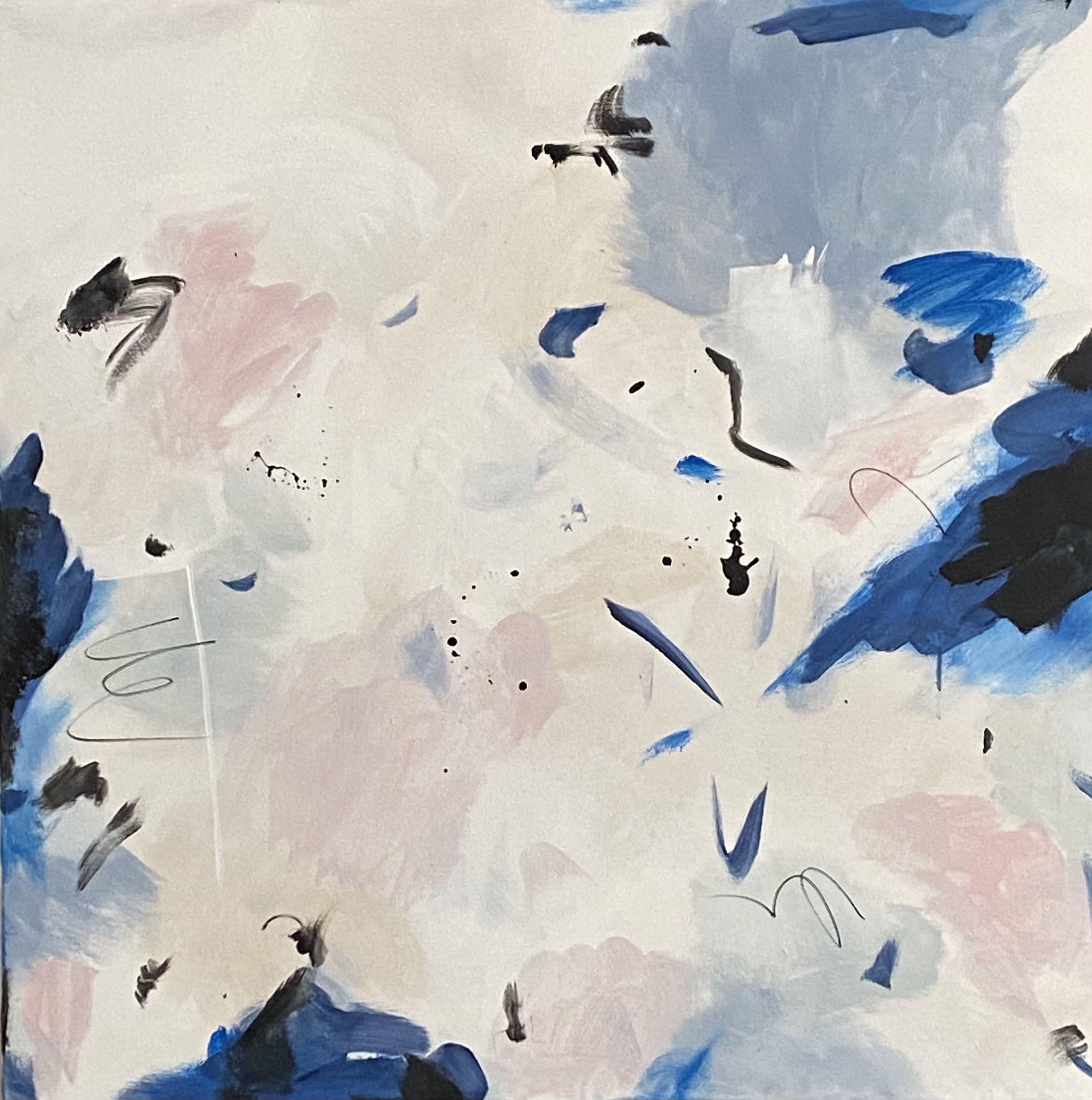 Andreea Zecheru Abstract Painting - Fragments (III), Painting, Acrylic on Canvas