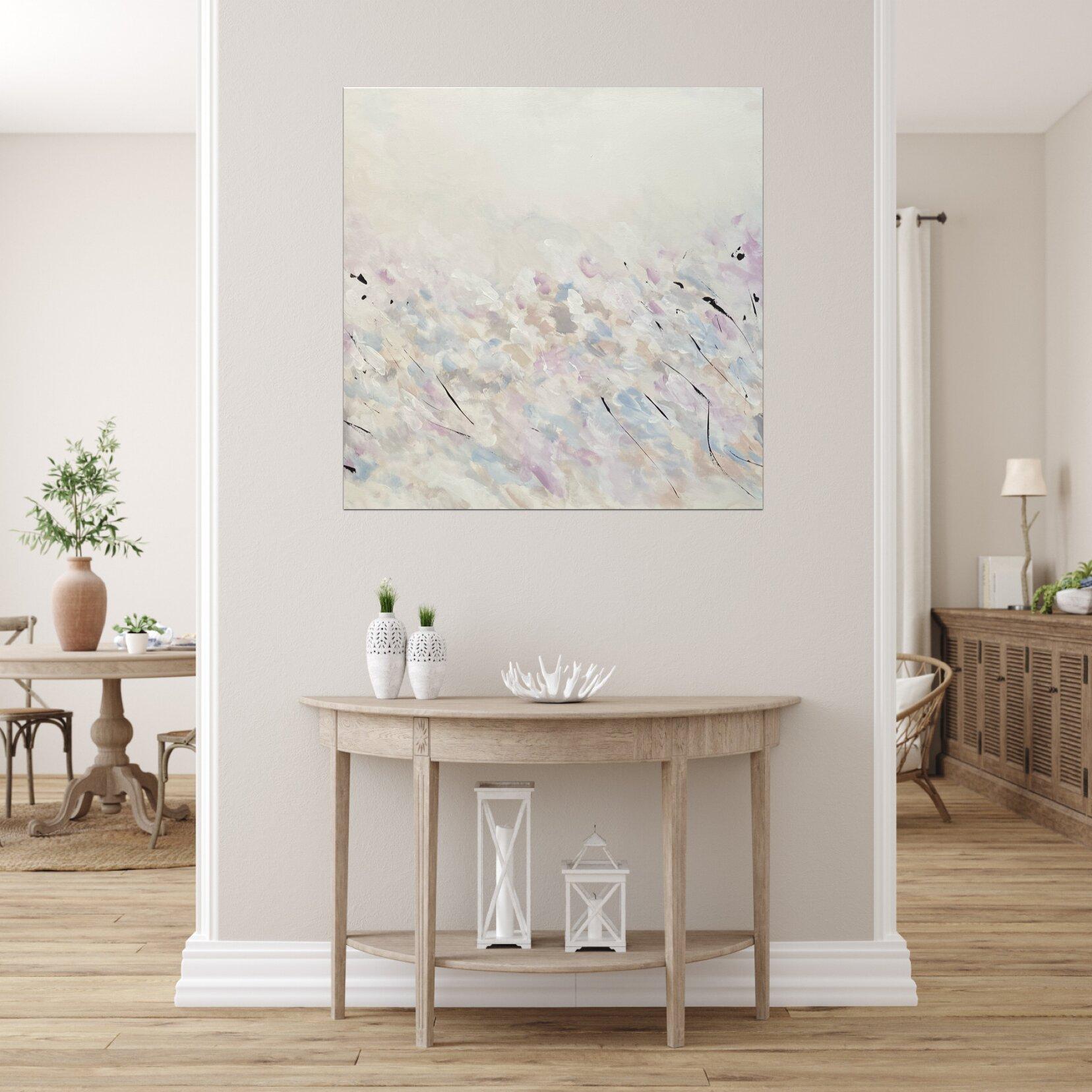In Bloom (II), Pittura, Acrilico su tela - Abstract Painting Grigio di Andreea Zecheru