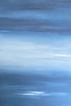 Twilight at the Sea, Painting, Acrylic on Canvas