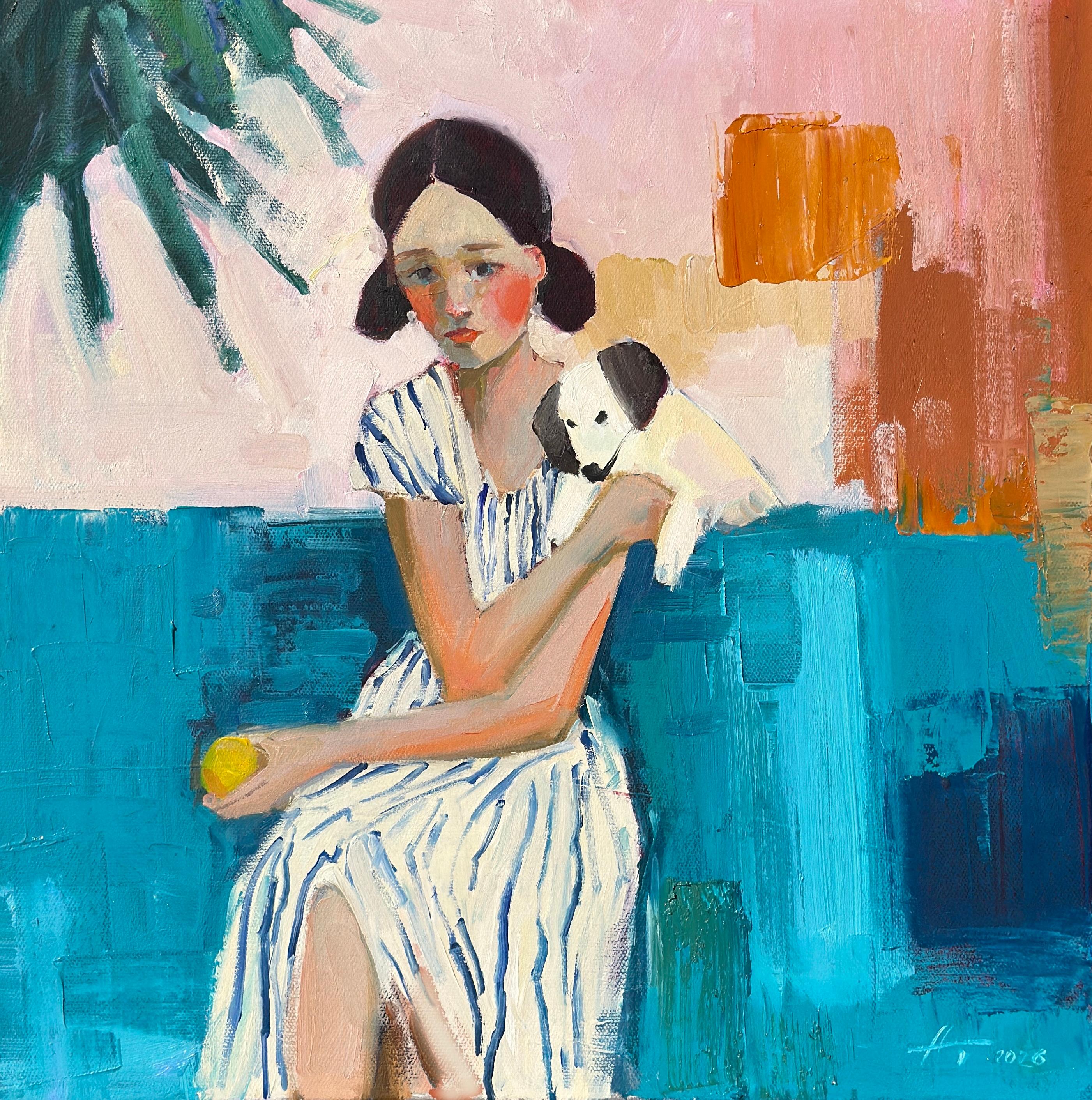 Andrei Belaichuk Animal Painting - A Quiet Companion