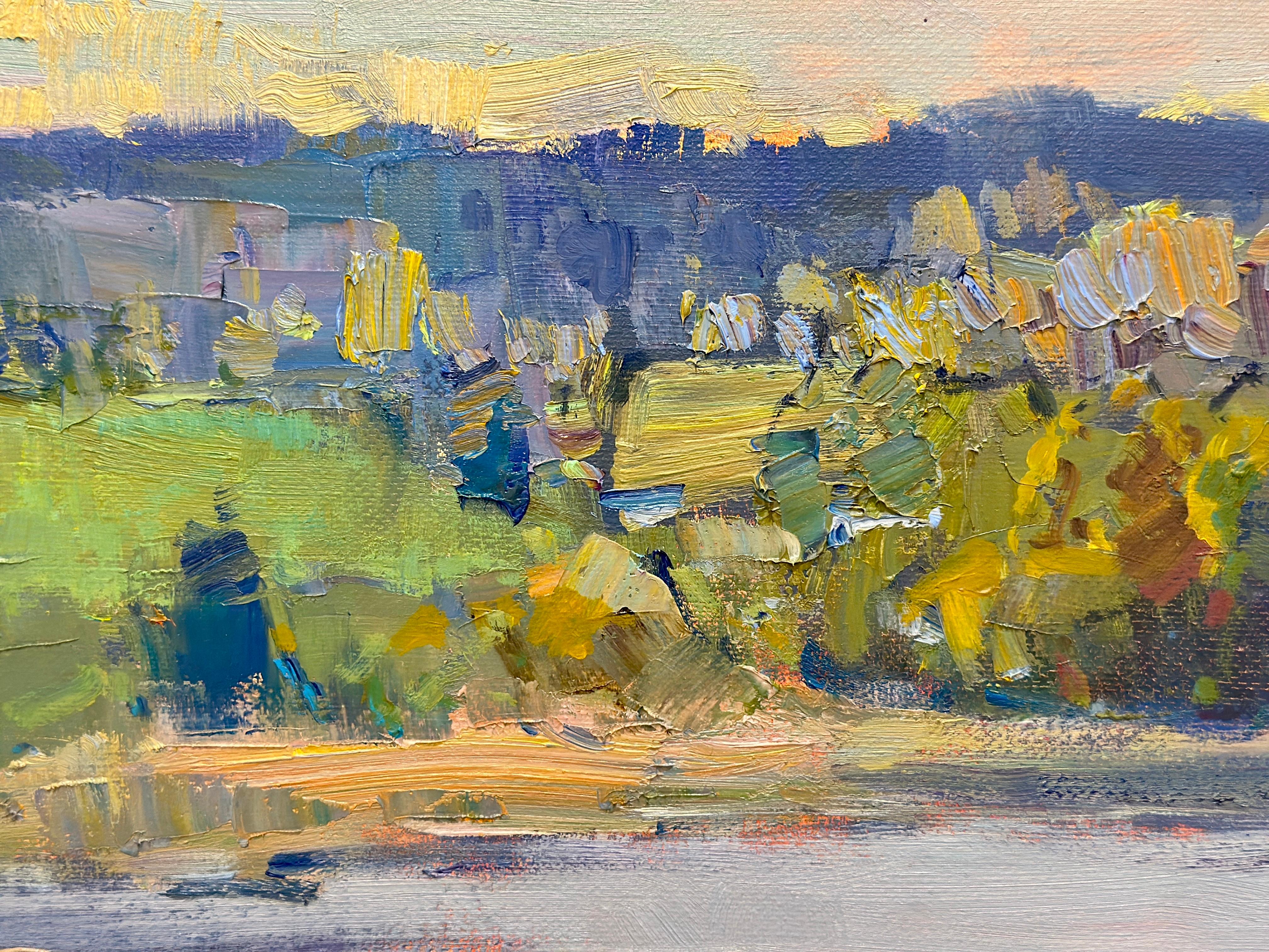 This is a mood-piece, where silence becomes almost audible. The lone house on the shore is not a symbol of solitude, but an embodiment of peace and harmony with nature. Here, time slows its pace, allowing you to feel the coolness of the morning mist