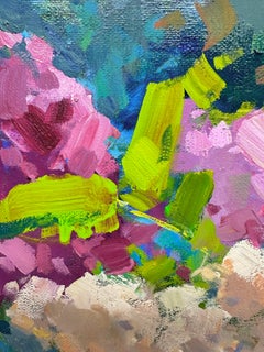 Pittura ad olio originale di Andrei Belaichuk con fiori di lillà
