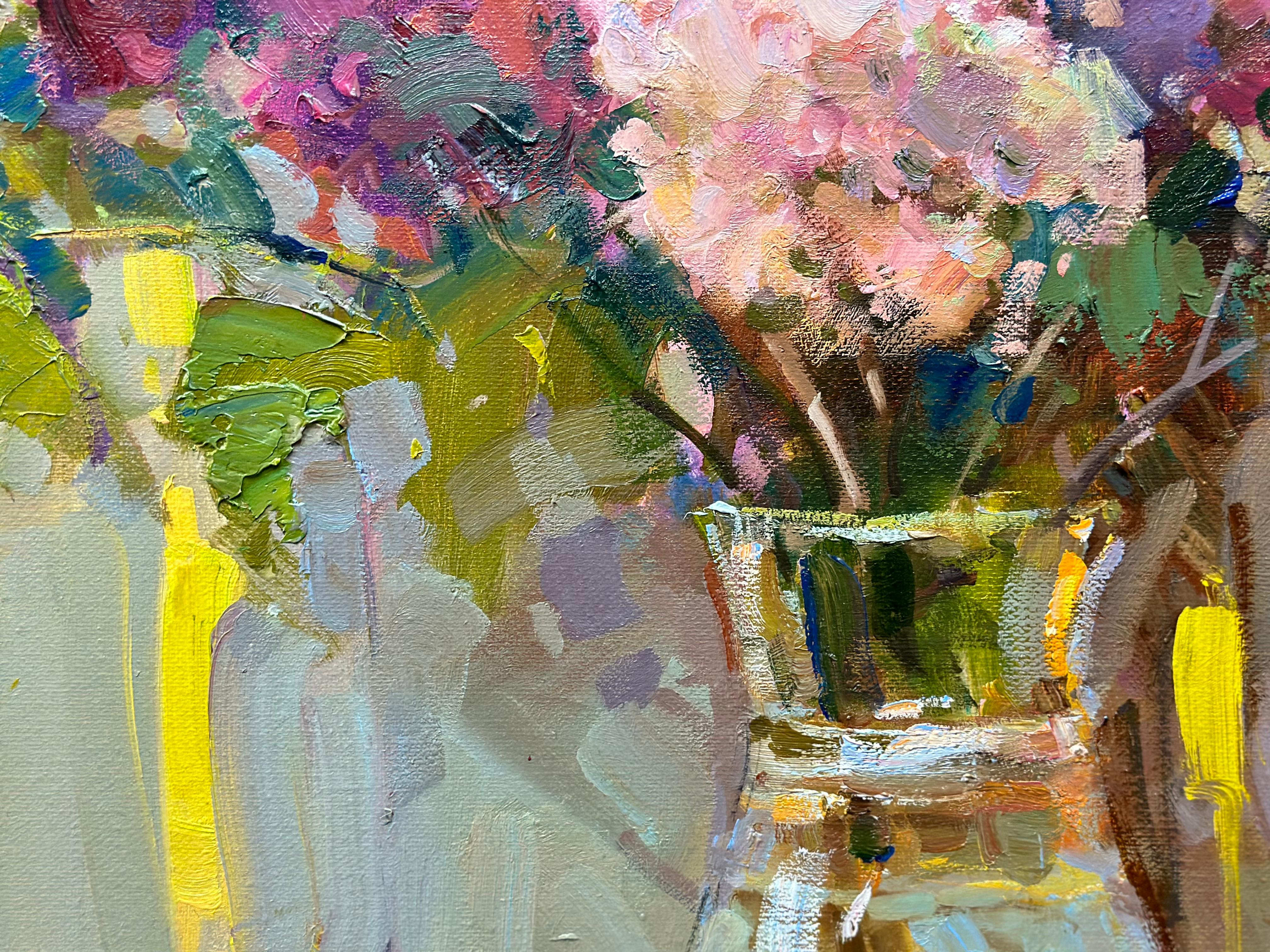 Lilac - Impressionist Painting by Andrei Belaichuk