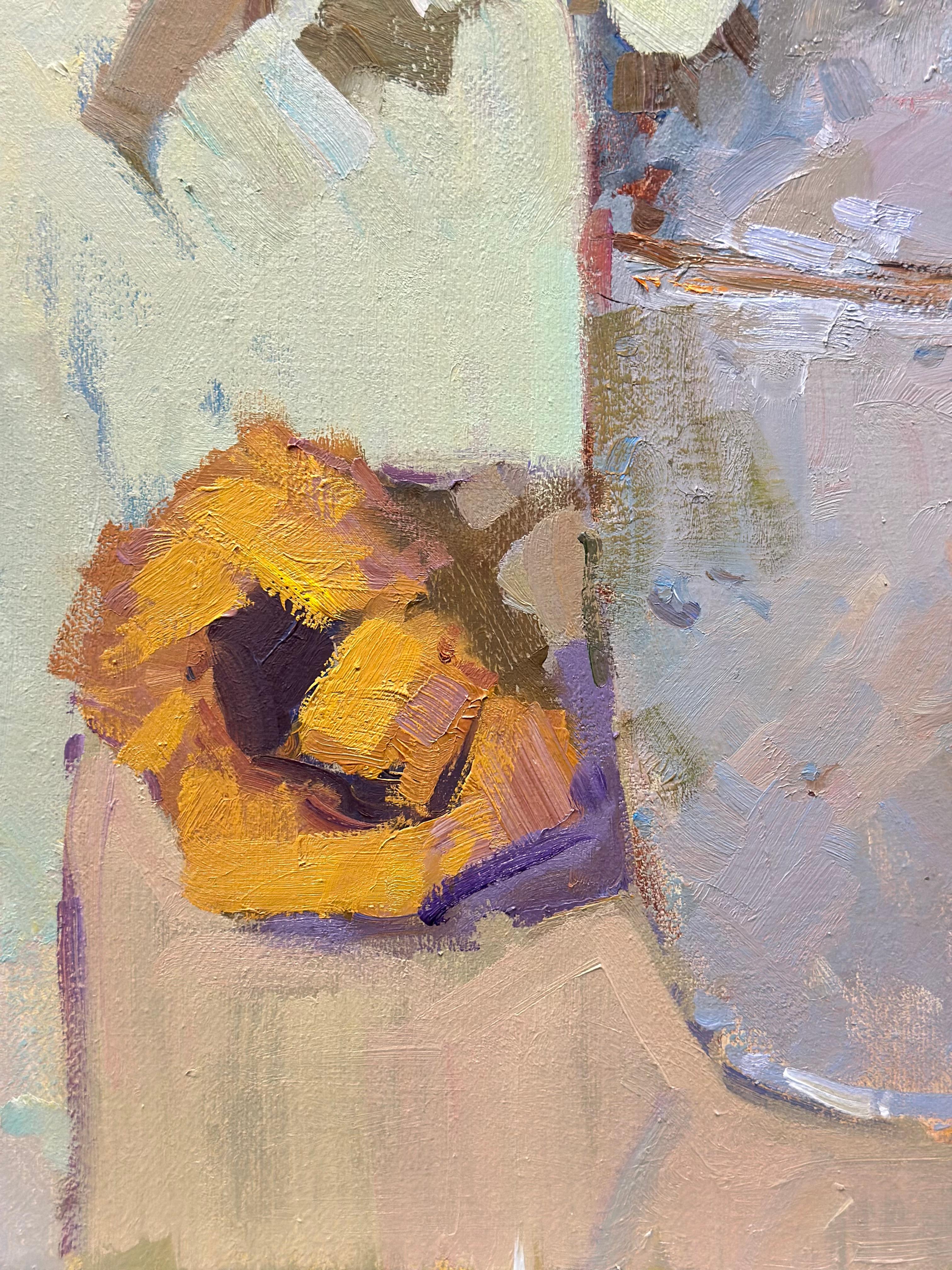 Sunflowers - Impressionist Painting by Andrei Belaichuk