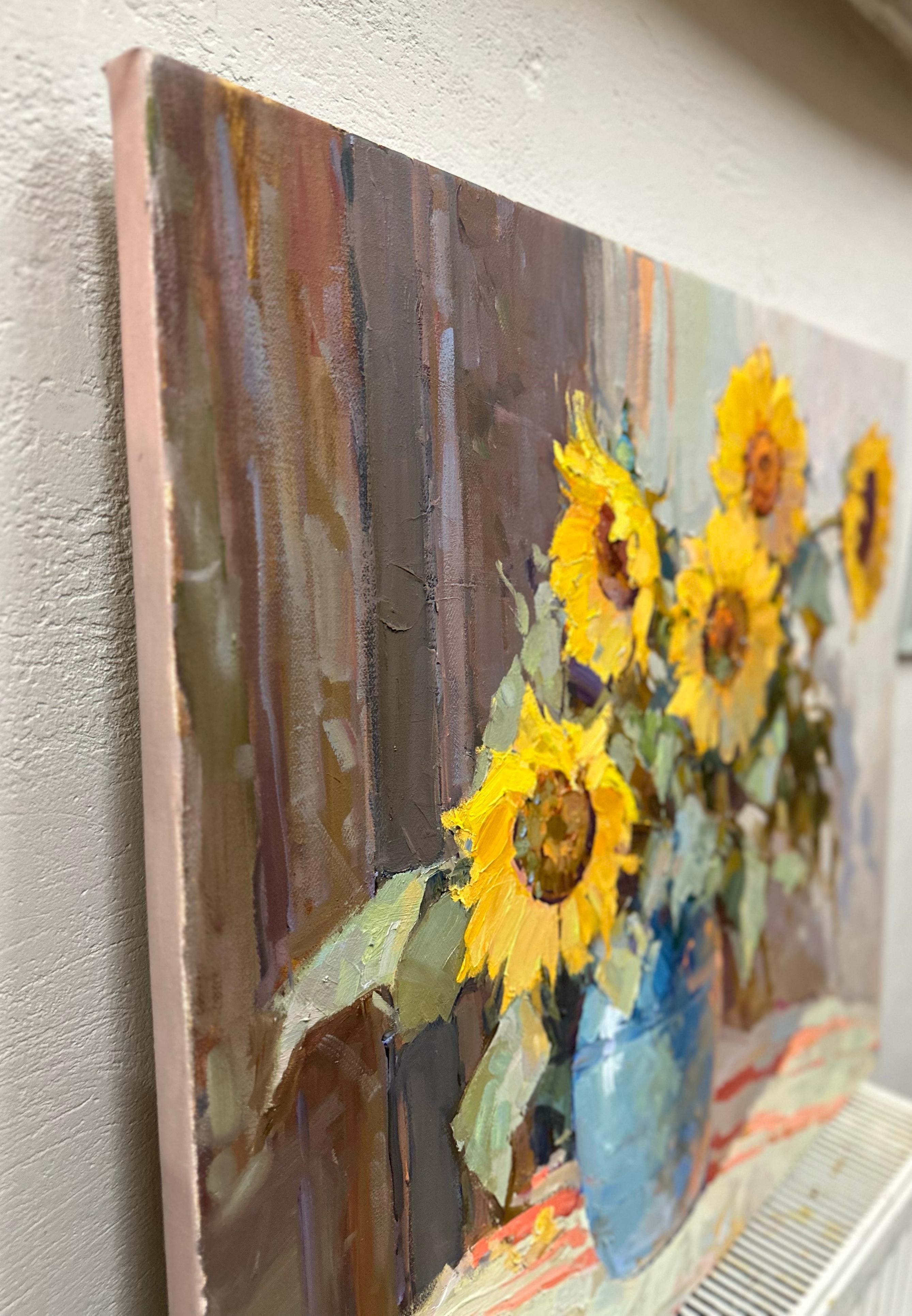 Sonnenblumen (Impressionismus), Painting, von Andrei Belaichuk