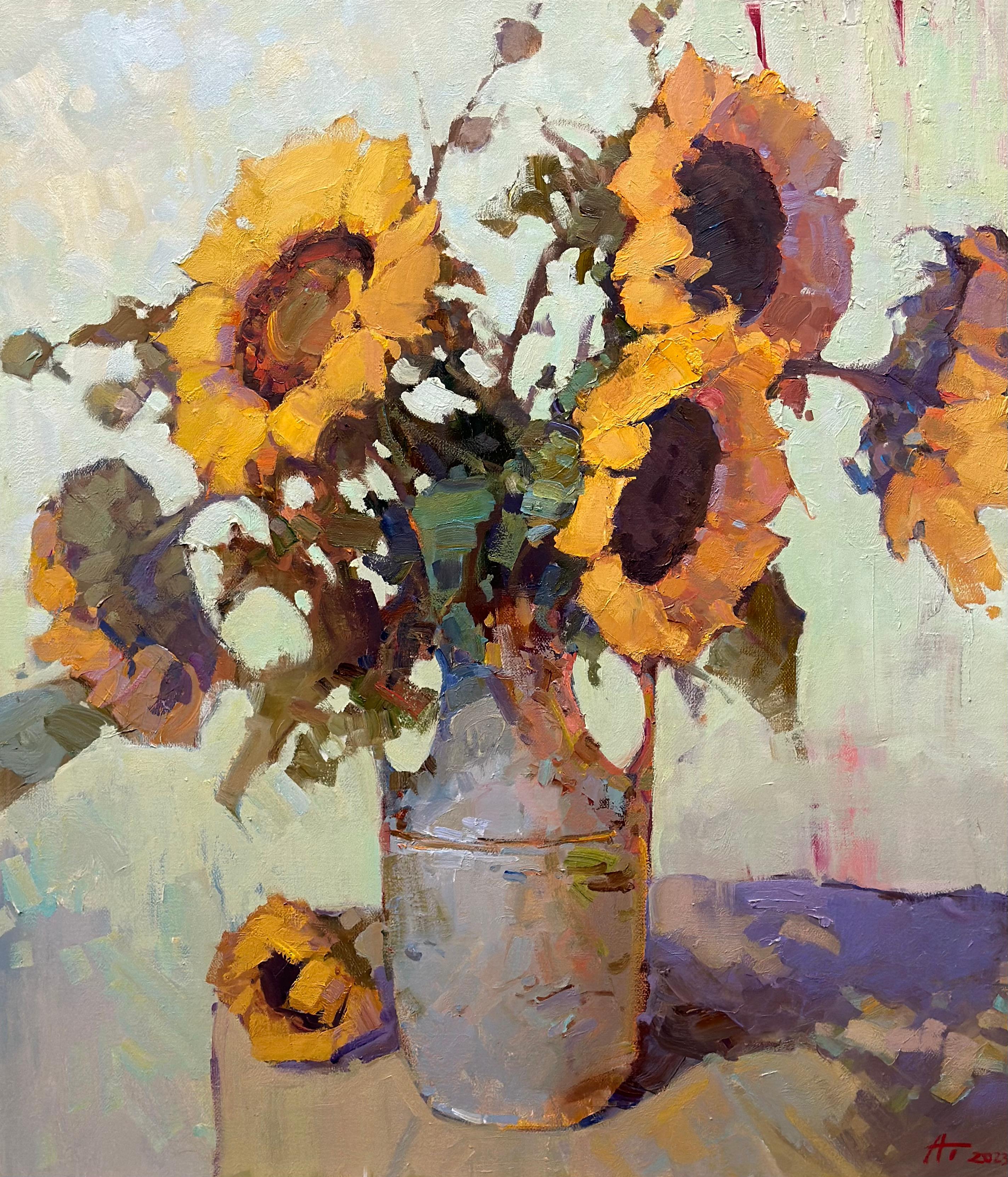 Andrei Belaichuk Landscape Painting - Sunflowers