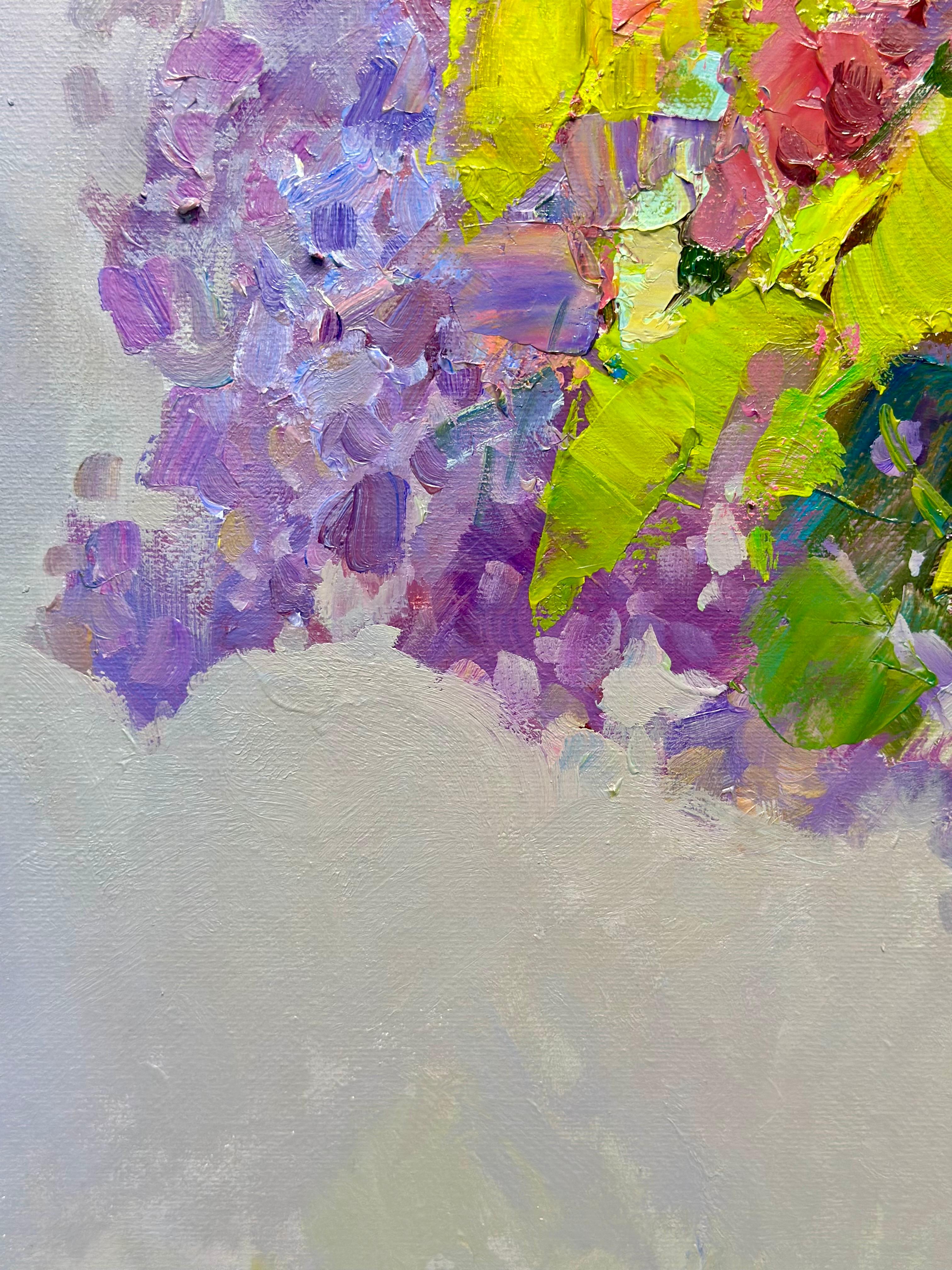Zartes Flieder (Impressionismus), Painting, von Andrei Belaichuk