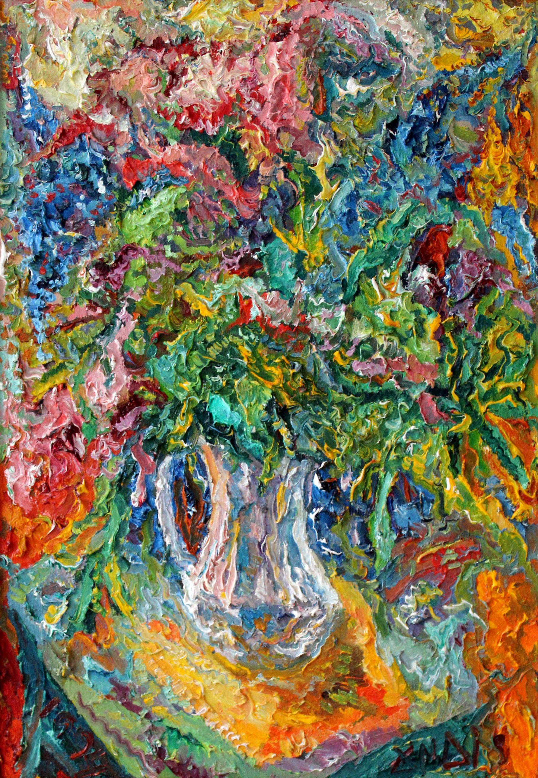 Counter light. 1994, canvas, oil, 75x52 cm