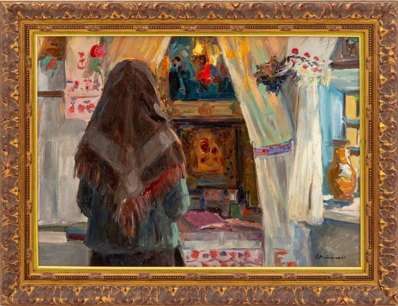 Figurative Painting Andrei Illich Potapenko - Scène intérieure