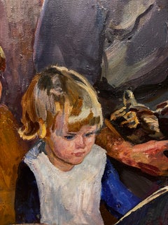 „Le favole della nonna“ Olio su tela 93 x 93 1989