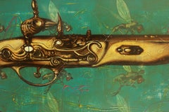 « Dans le crin de croix » (en la mouche), peinture, acrylique sur toile