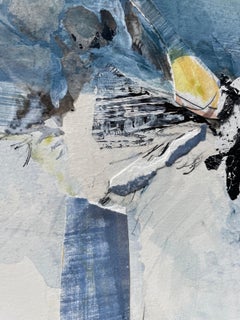 AIRBORNE - small gestural abstract painting