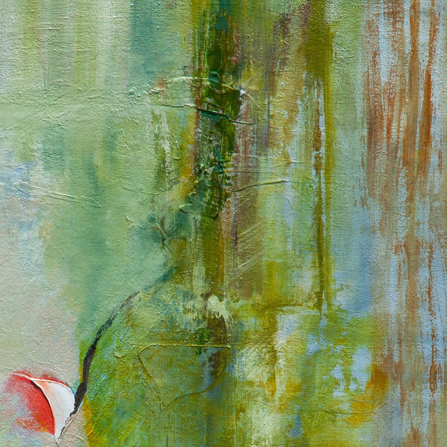 Ancient Aperture - Greene & Greene Painting, pittura astratta di paesaggio, espressionista 1