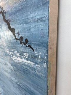 MATING SEASON -  vertical abstract painting on canvas