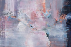 Recent Messages - Abstract Pink and Purple Horizontal oil Painting on Canvas