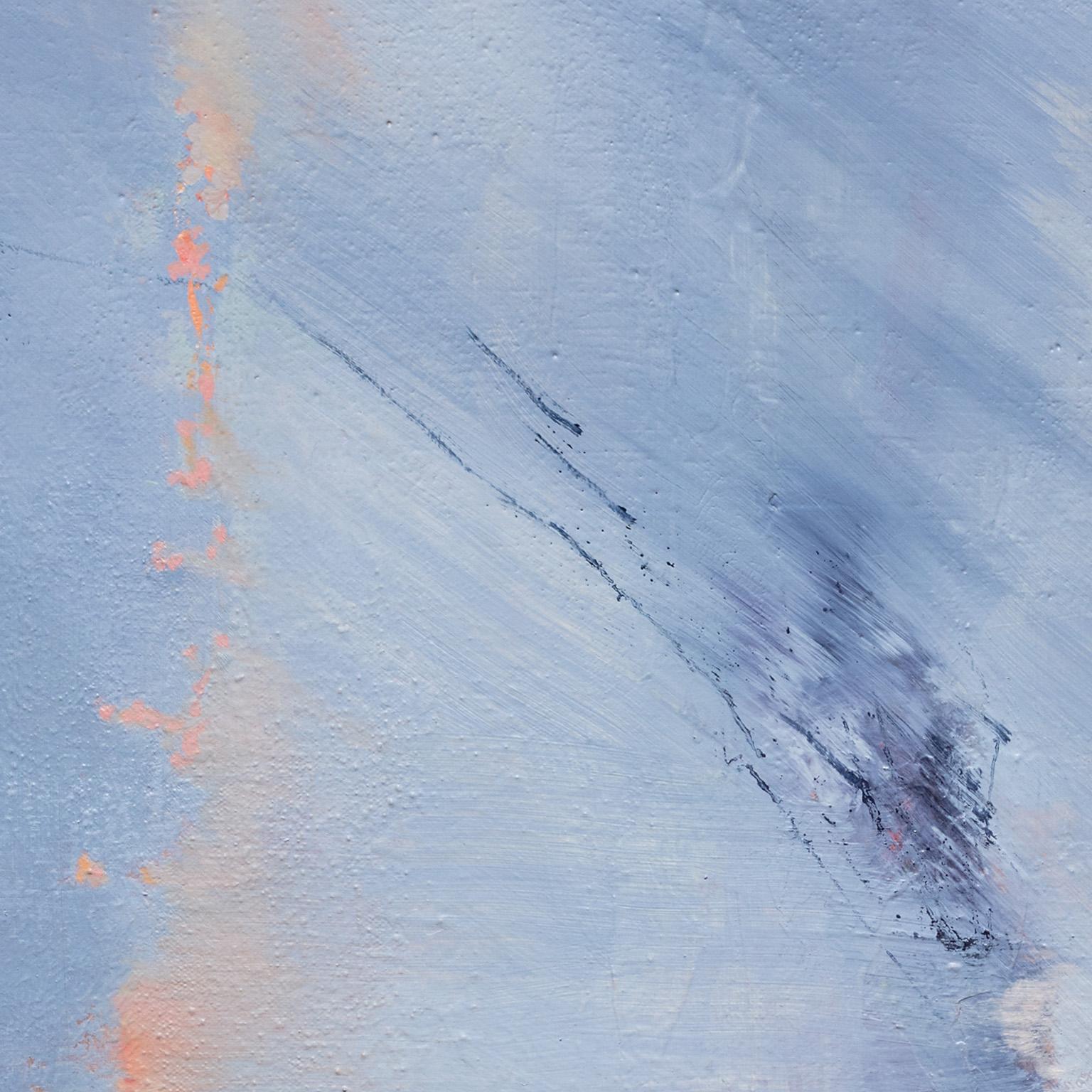 Recurring Dream - Abstract Landscape Oil Painting with Blue Colors 1
