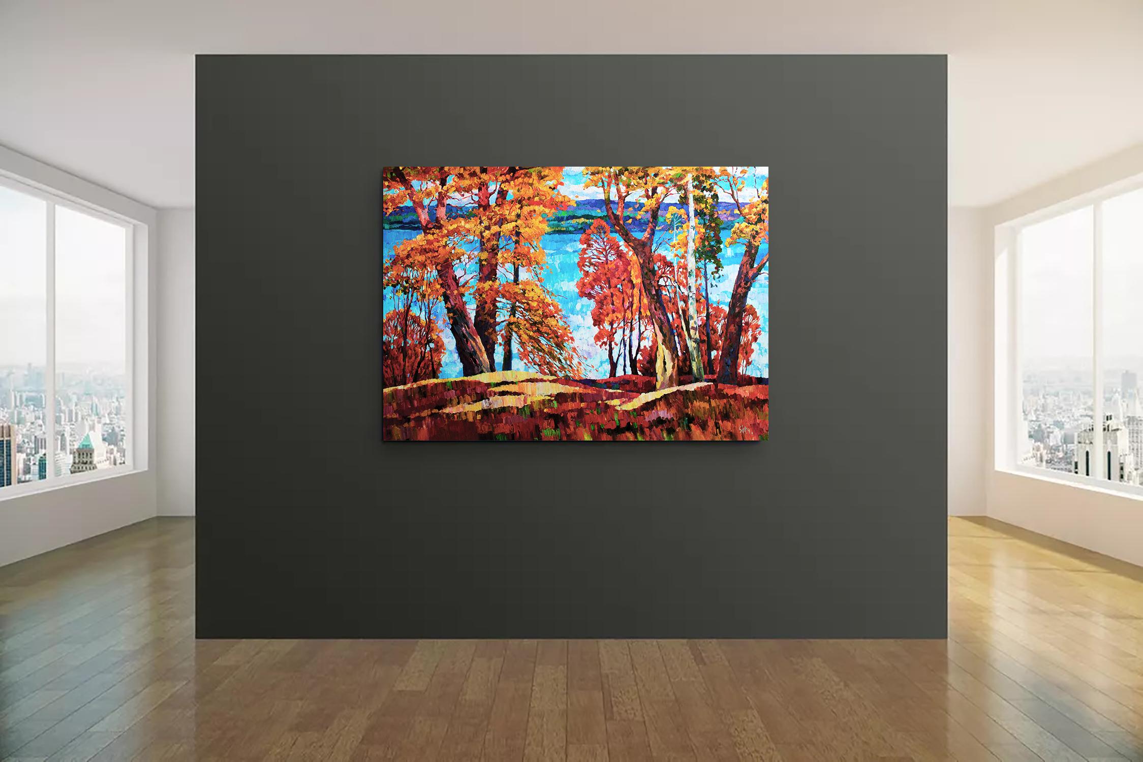 Un grande fiume - Painting di Andrei Sitsko