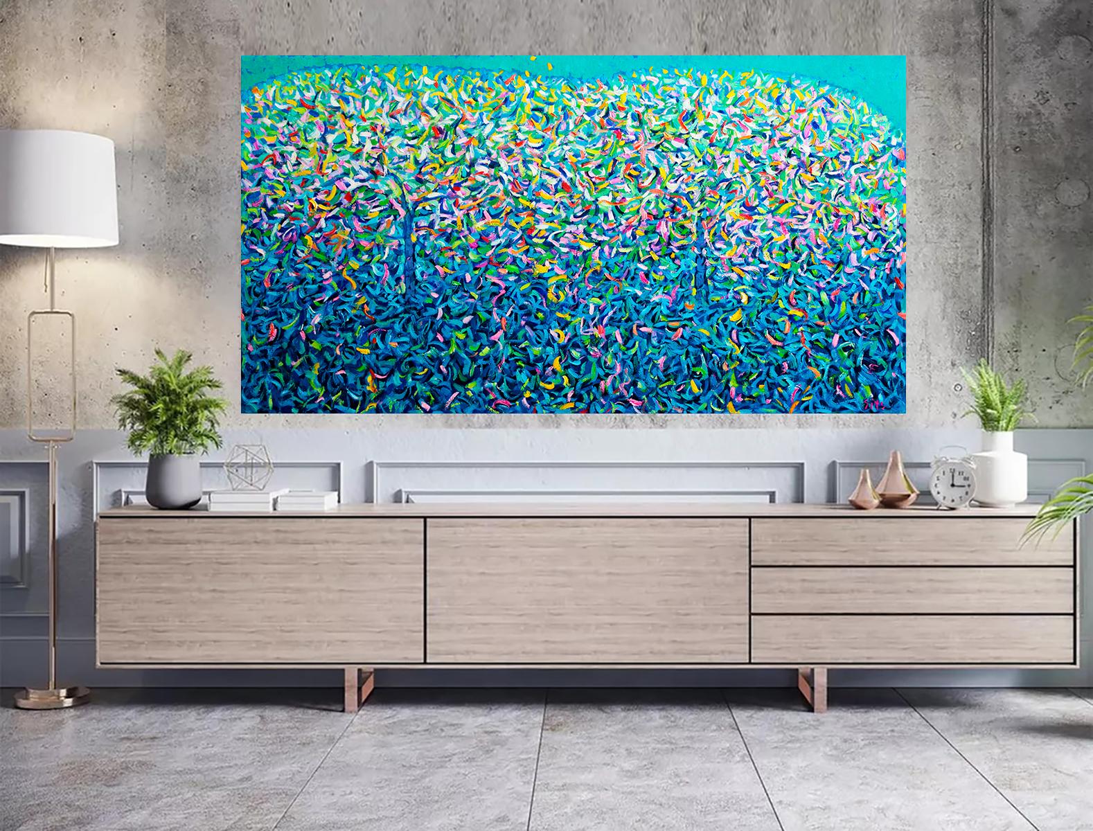 Apfelbäume. Abstrakte Serien. (Abstrakter Expressionismus), Painting, von Andrei Sitsko