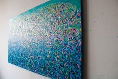 Apple trees. Abstract series., Painting, Oil on Canvas