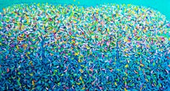 Apple trees. Abstract series., Painting, Oil on Canvas