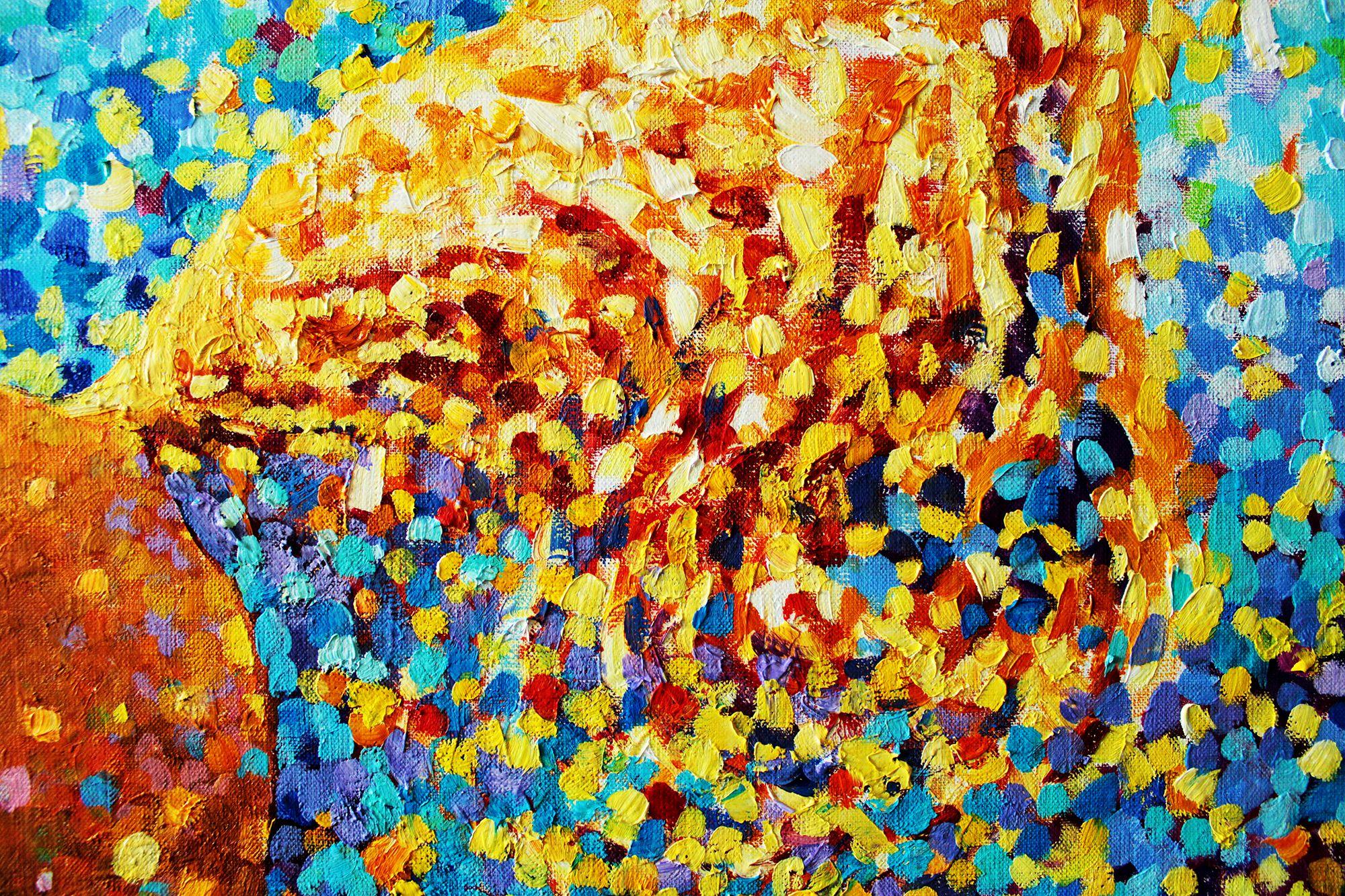 Arabia. Golden sand series., Painting, Oil on Canvas For Sale 2