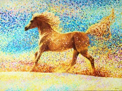 Arabia. Golden sand series., Painting, Oil on Canvas