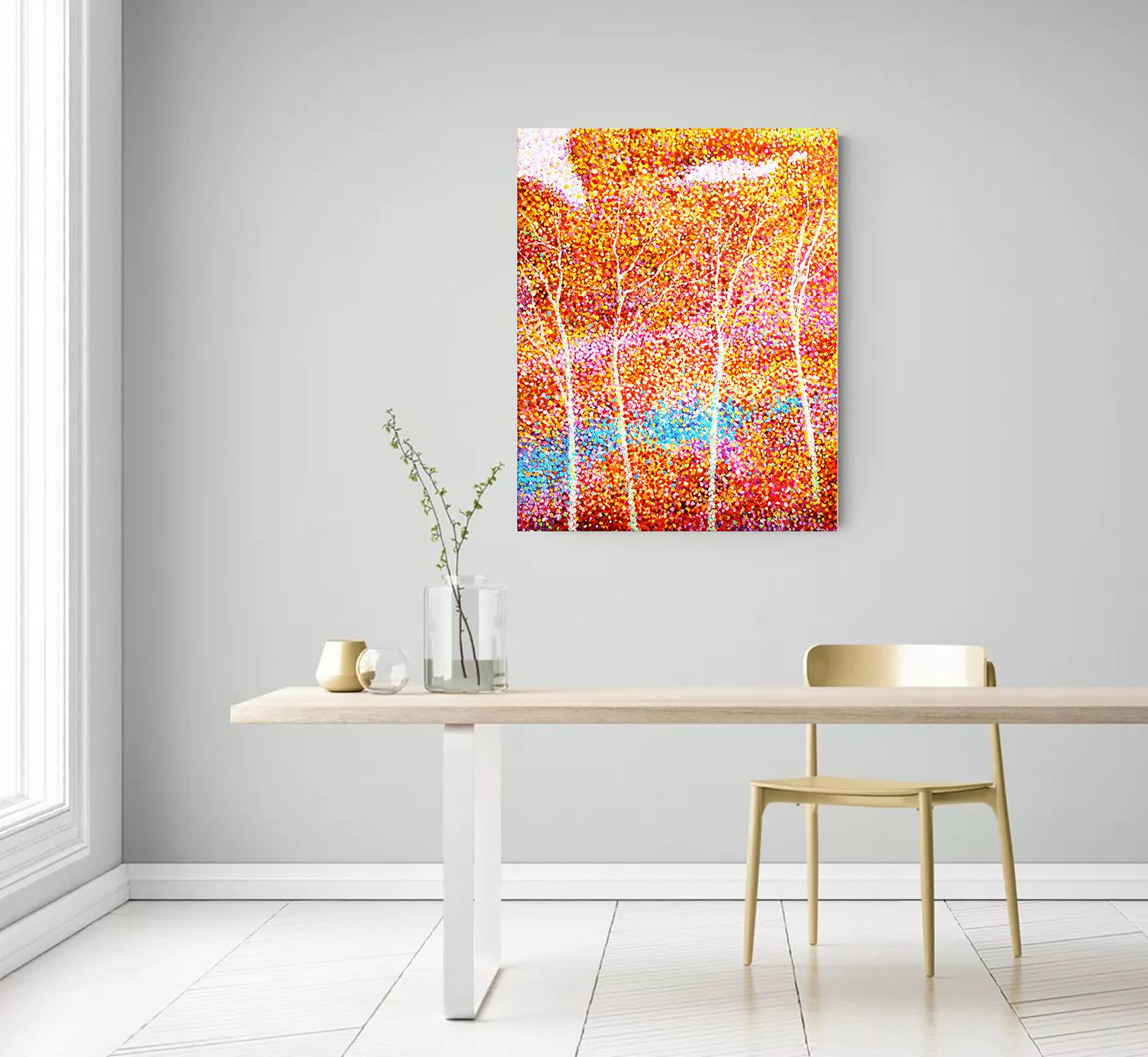 Colores de otoño. Serie Paisaje. - Painting de Andrei Sitsko