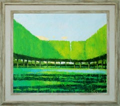 City park VI Original Oil Landscape painting by Andrei Sitsko